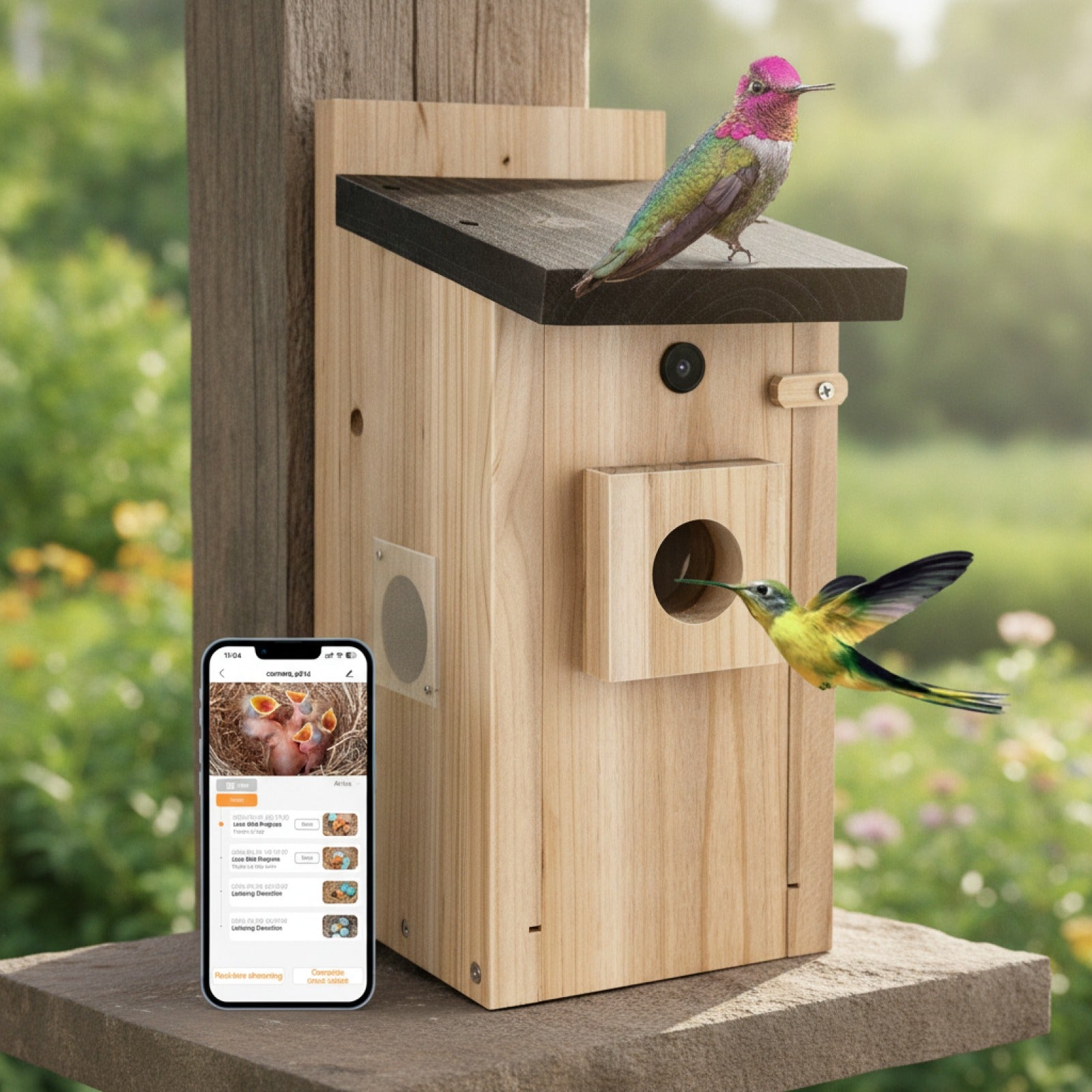 Nichoir Connecté HD : Observez les Oiseaux sur Votre Mobile