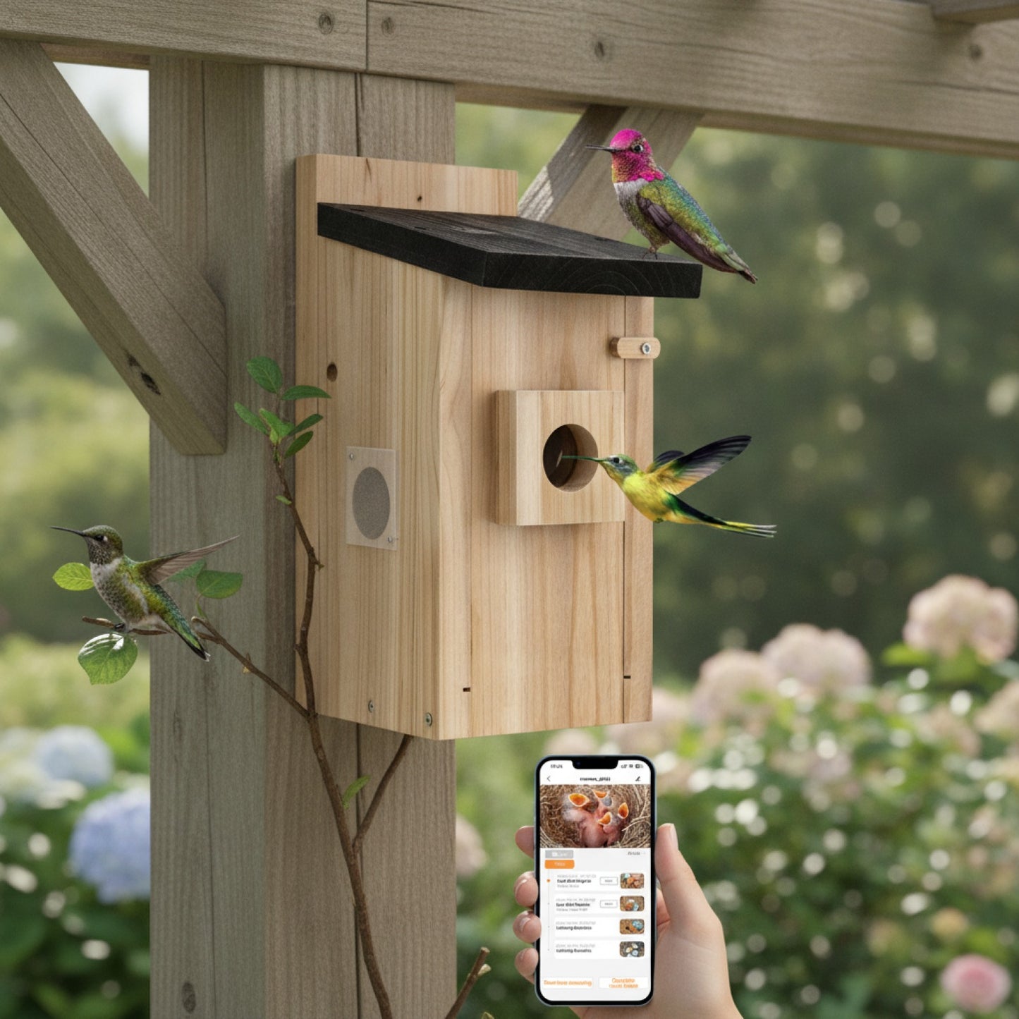 Nichoir Connecté HD : Observez les Oiseaux sur Votre Mobile